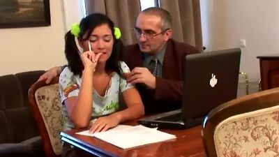 Innocent young chick gets hammered heavy by her teacher