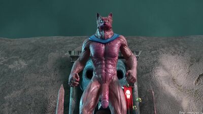 Big tits babe fucked by an ancient monster in a 3d animation