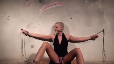 Dominated euro groped by maledom