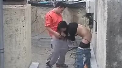 Mad fuck caught by security cam!