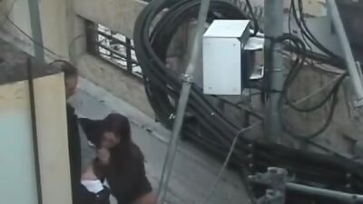 Insane fuck at construction site!