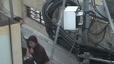 Insane fuck at construction site!