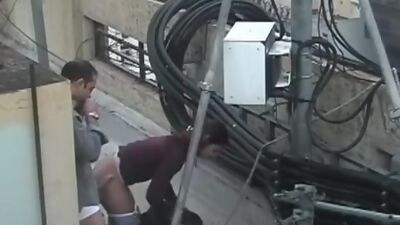 Insane fuck at construction site!