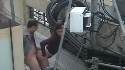 Insane fuck at construction site!