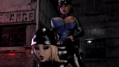 Big tits burglar gets futanari justice system experience