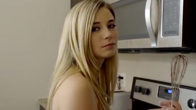 Big ass coed Carolina Sweets wants her stepbrothers cock buried in her bald pussy and does whatever it takes to get it