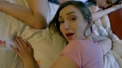 Horny babes Gracie Green and Rosalyn Sphinx get together for a horny threesome to fuck away their Halloween fears