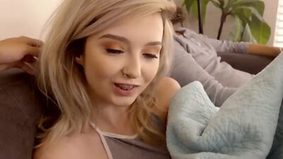 Cock hungry teen Lexi Lore teases her steprbo with her tight little body until he gives her the D right in her bare twat