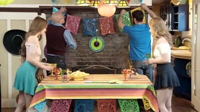 Anya Olsen and her friend Samantha Hayes celebrate Cinco de Mayo with a threesome that keeps it all in the family