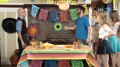 Anya Olsen and her friend Samantha Hayes celebrate Cinco de Mayo with a threesome that keeps it all in the family