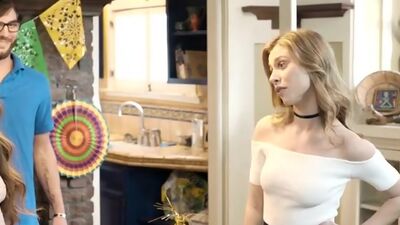 Anya Olsen and her friend Samantha Hayes celebrate Cinco de Mayo with a threesome that keeps it all in the family