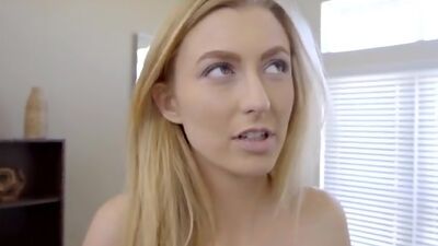 Alexa Grace gives in to her stepbrothers pervy needs and agrees to suck his dick and give him a shaved twat stiffie ride