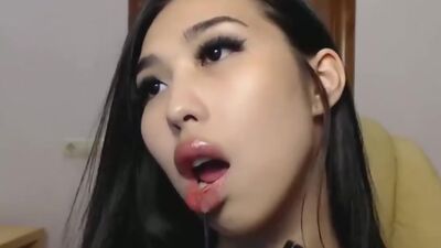 Big Lips Fake Lips Lipstick Spit Fetish Compilation