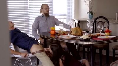 Violet Rain fights cousin Lexi Lore for her stepbrothers love with a hardcore threesome as her voyeur dad watches