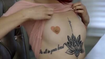 Cock craving student Lola Fae gives her stepdad a deep throat BJ and a wild hardcore stiffie ride in her trimmed pussy