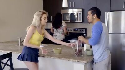 Cock craving Lexi Lore meets her stepbrothers dares by letting him finger her and sucking his dick before they fuck