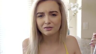 Cock craving Lexi Lore meets her stepbrothers dares by letting him finger her and sucking his dick before they fuck