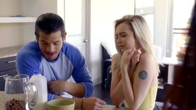 Cock craving Lexi Lore meets her stepbrothers dares by letting him finger her and sucking his dick before they fuck