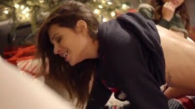 On the night before XXXmas Vina Sky helps Kacie Castle seduce her stepbrother for a threesome fuck fest under the tree