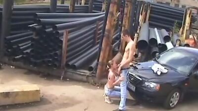 Mad fuck in the industrial zone!