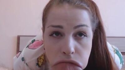 CUM In THROAT Deepthroat Gagging Teen Slut DID IT