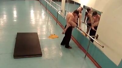 BJ and fuck in the ballet studio!