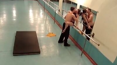 BJ and fuck in the ballet studio!