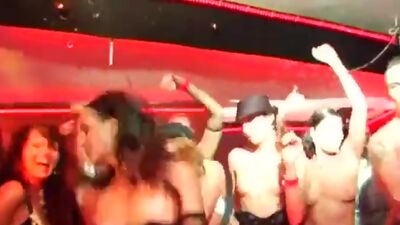 DRUNKSEXORGY - Beauty party chicks dancing and getting fucked