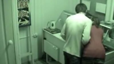 Kinky mushing in the food store!