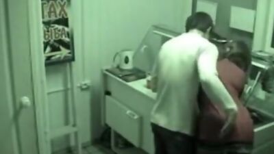 Kinky mushing in the food store!