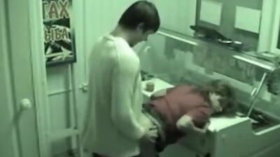 Kinky mushing in the food store!