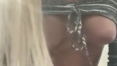 Solo trans BABE gets her dick out