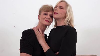 A couple of horny grannies get fucked in the ass by BBC