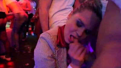 DRUNKSEXORGY - Glamour pornstars fucking in a club at construction company party