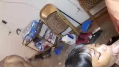 Blasian Star first Gangbanged Redzilla Stretch Kign Kreme Squad