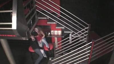 Hot fuck scenes from security cam in the club!