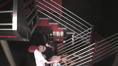 Hot fuck scenes from security cam in the club!
