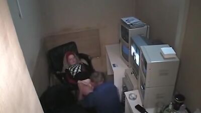 Security man filmed by one of those cameras!