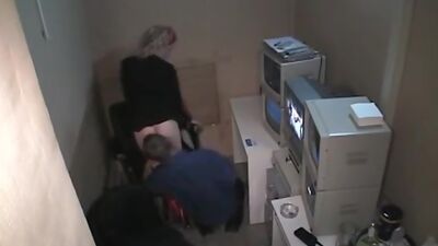 Security man filmed by one of those cameras!