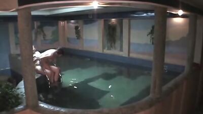 Hot blowjobs in the swimming pool shot on cam!