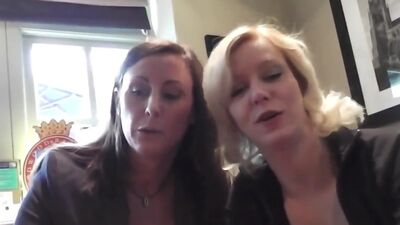 UK mature nurse finger fucked stockinged babe