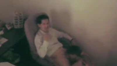 Busty doll deeply swallowing stiff member!