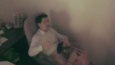 Busty doll deeply swallowing stiff member!