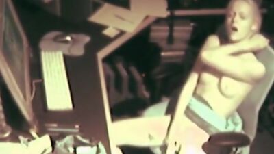 Doll in green skirt pops herself by dildo!