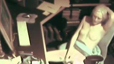 Doll in green skirt pops herself by dildo!