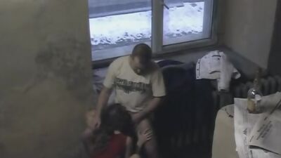 Realtor exposed by her client on the window sill!