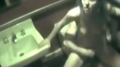 Hot scenes from security cam in the bathroom!