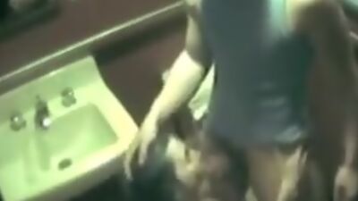 Hot scenes from security cam in the bathroom!