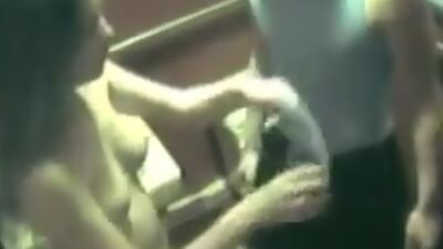 Hot scenes from security cam in the bathroom!