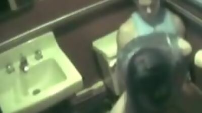 Hot scenes from security cam in the bathroom!